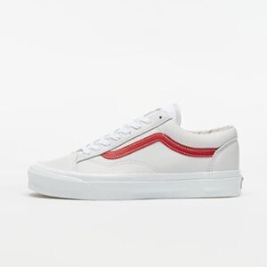 Vans VAULT OG STYLE 36 LX (LEATHER) red and white size 6